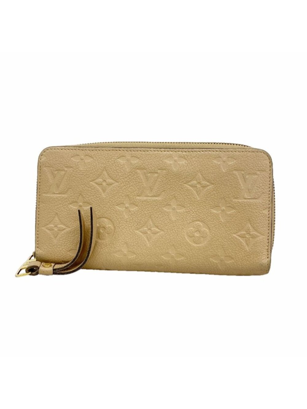 Louis Vuitton Wallet Monogram Empreinte Zippy Taupe Glace